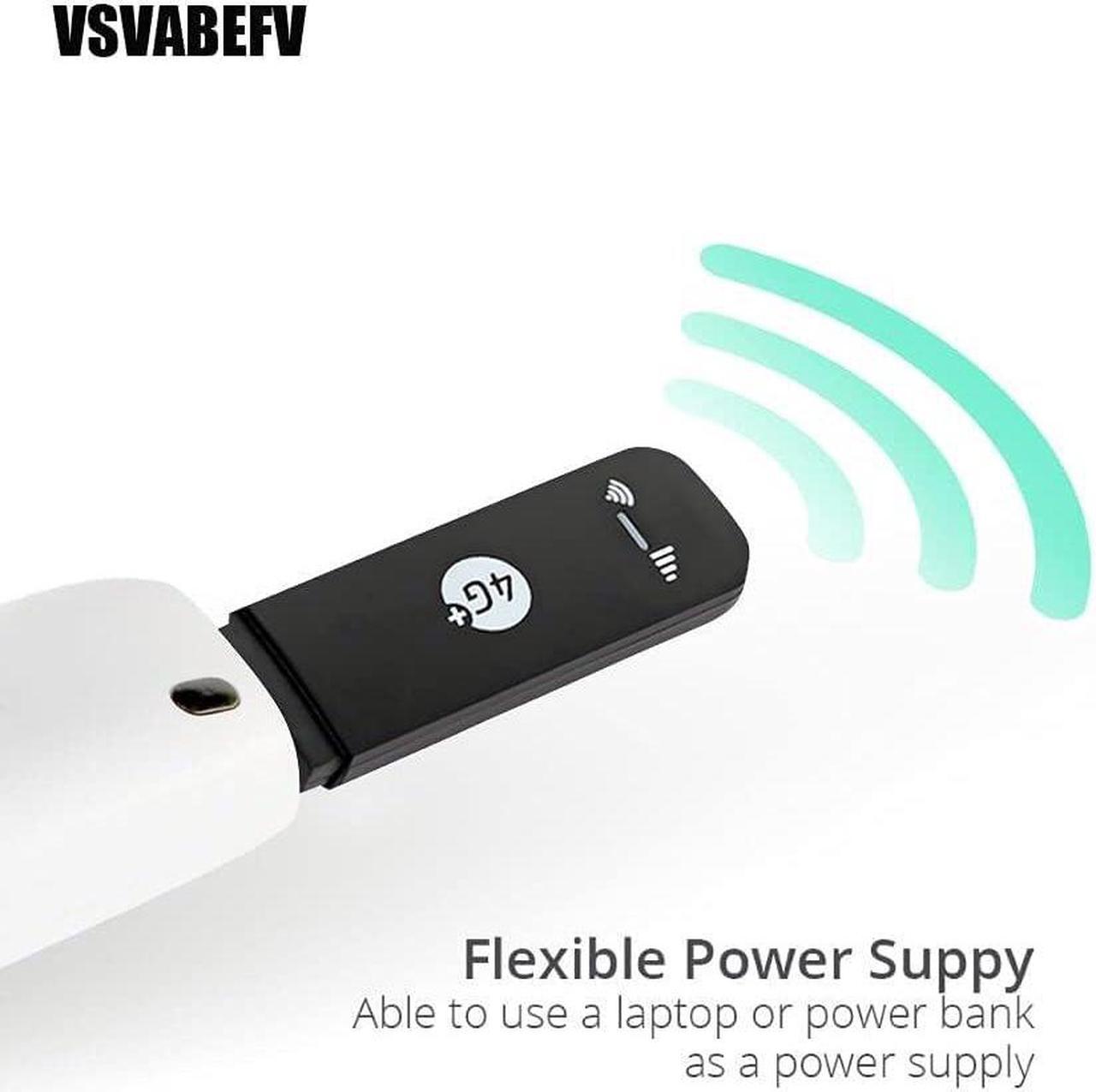 Alt view image 4 of 7 - VSVABEFV Bundle of 4G LTE Mobile Router and 4G LTE USB Modem WiFi Dongle Mini Portable Mobile WiFi Hotspot Router
