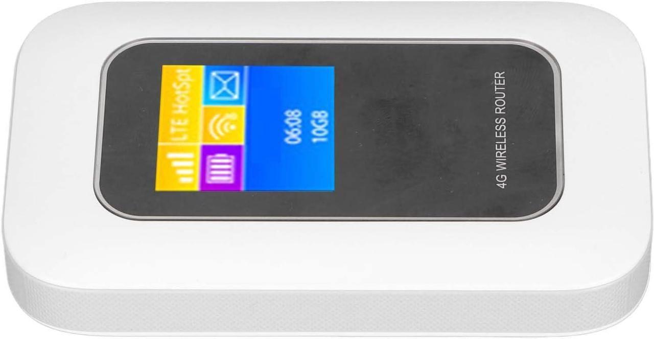 Main image of 4G WiFi Router, 4G LTE WiFi Hotspot Device with SIM Card Slot, Low Power Consumption, Long Battery Life, Up to 10 Devices, for Mobile Phones, Laptops, Computers, Smart TVS