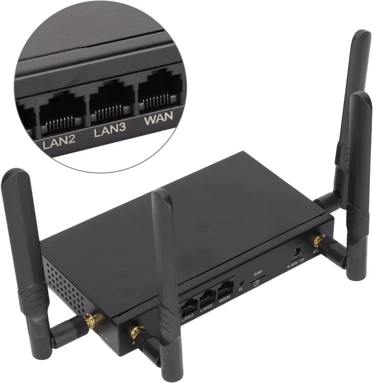 Alt view image 6 of 7 - WiFi 4G LTE Modem Router with SIM Card Slot, 300Mbps WiFi, LTE Cat4 Wireless Internet Router, No Broadband Required, 8M ROM 128M RAM Support 64 Devices
