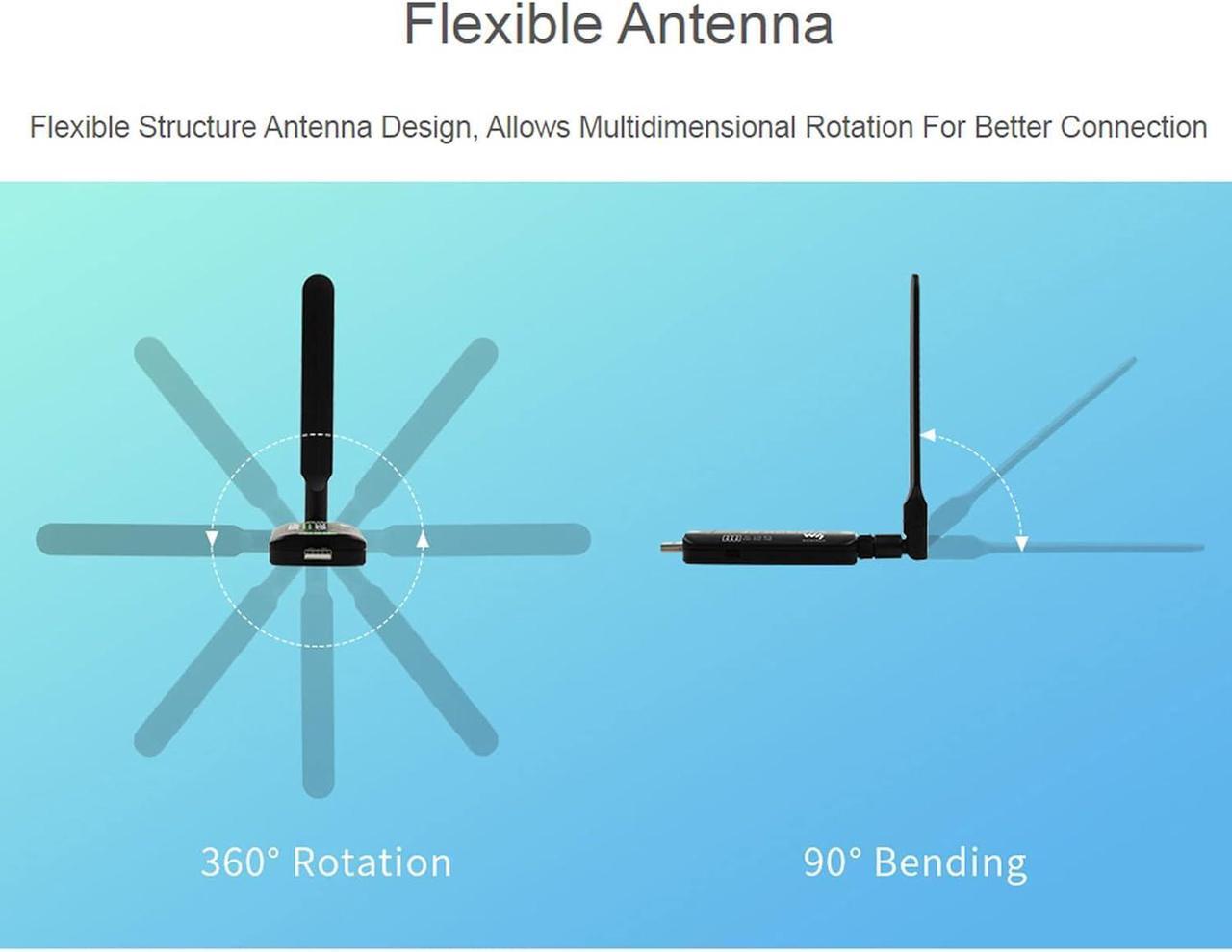 Alt view image 6 of 7 - SIM7600G-H 4G LTE USB Dongle, 4G DONGLE Module USB UART Communication Support 2G 3G 4G 50Mbps Uplink 150Mbps Downlink, with Rotatable Antenna