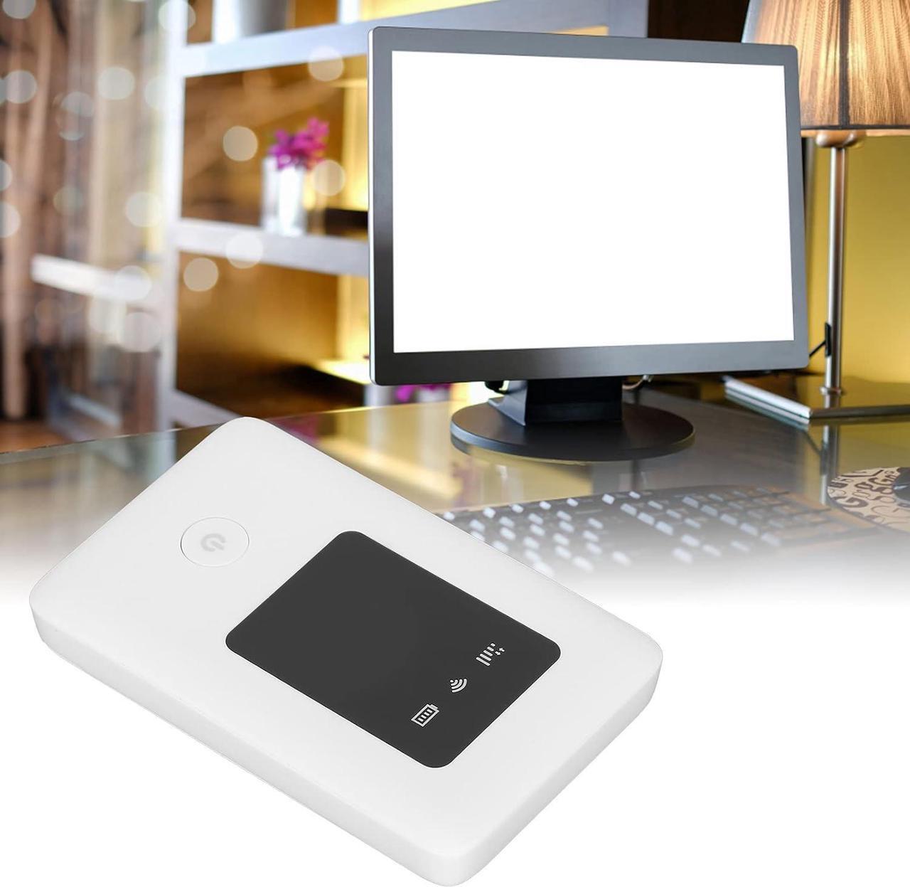 Alt view image 2 of 7 - Portable WiFi 4G Router Mobile Hotspot, 100Mbps LTE CAT4 WiFi Router 2100mAh, Travel Pocket WiFi Hotspot for Asia Europe Africa, Compatible with 32GB SD Card (E6D)