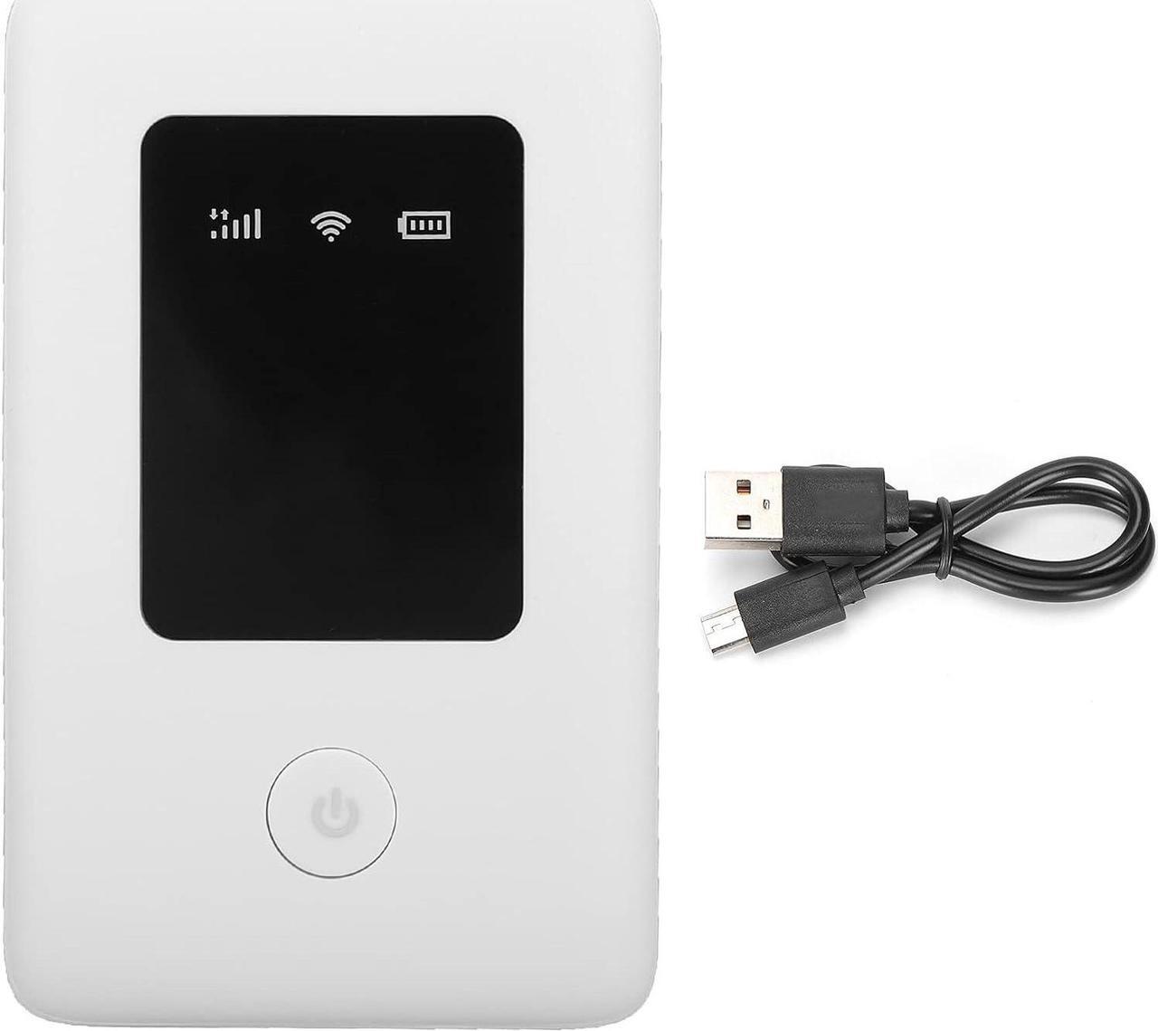 Alt view image 7 of 7 - Portable WiFi 4G Router Mobile Hotspot, 100Mbps LTE CAT4 WiFi Router 2100mAh, Travel Pocket WiFi Hotspot for Asia Europe Africa, Compatible with 32GB SD Card (E6D)