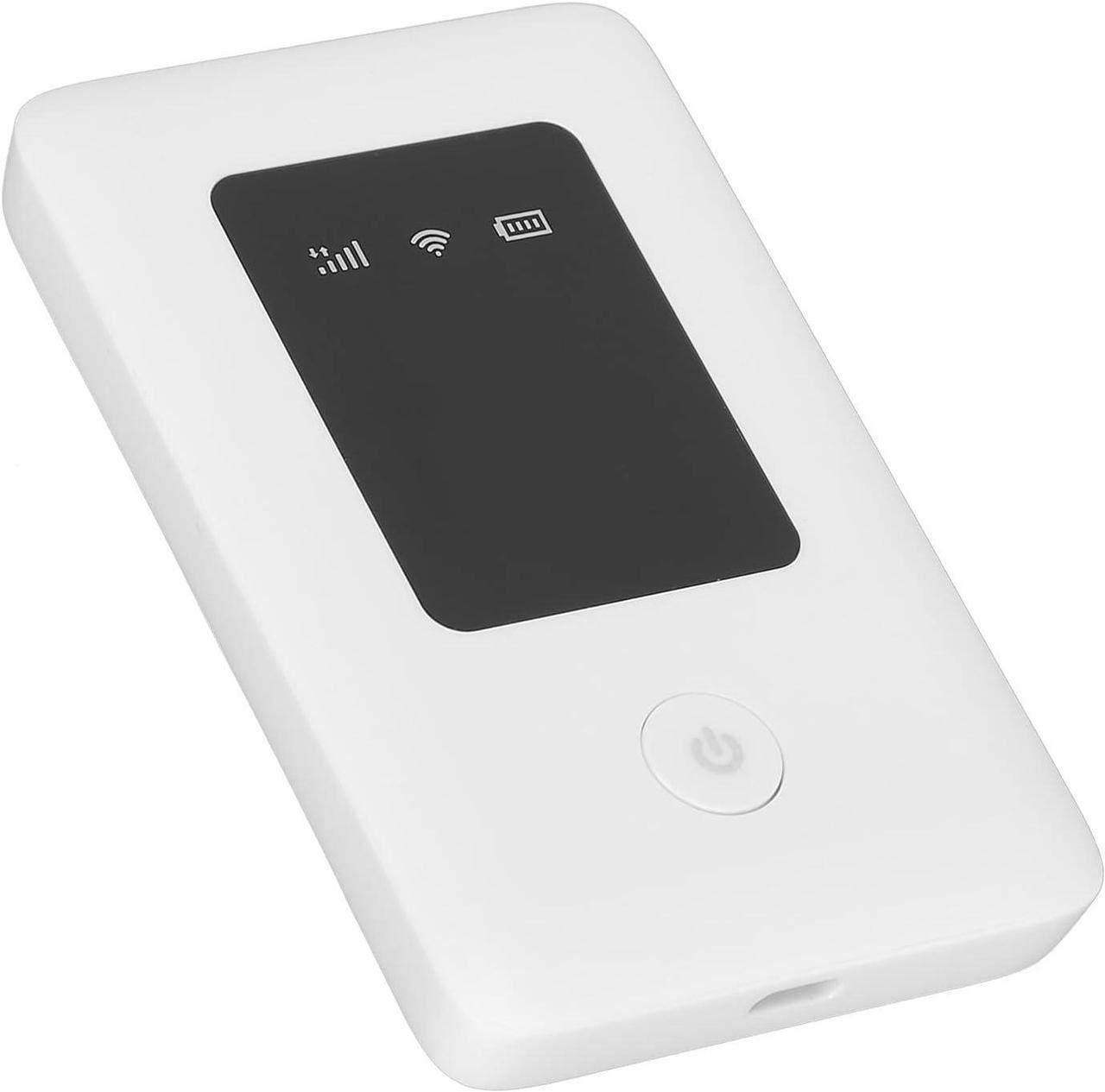 Alt view image 5 of 7 - Portable WiFi 4G Router Mobile Hotspot, 100Mbps LTE CAT4 WiFi Router 2100mAh, Travel Pocket WiFi Hotspot for Asia Europe Africa, Compatible with 32GB SD Card (E6D)