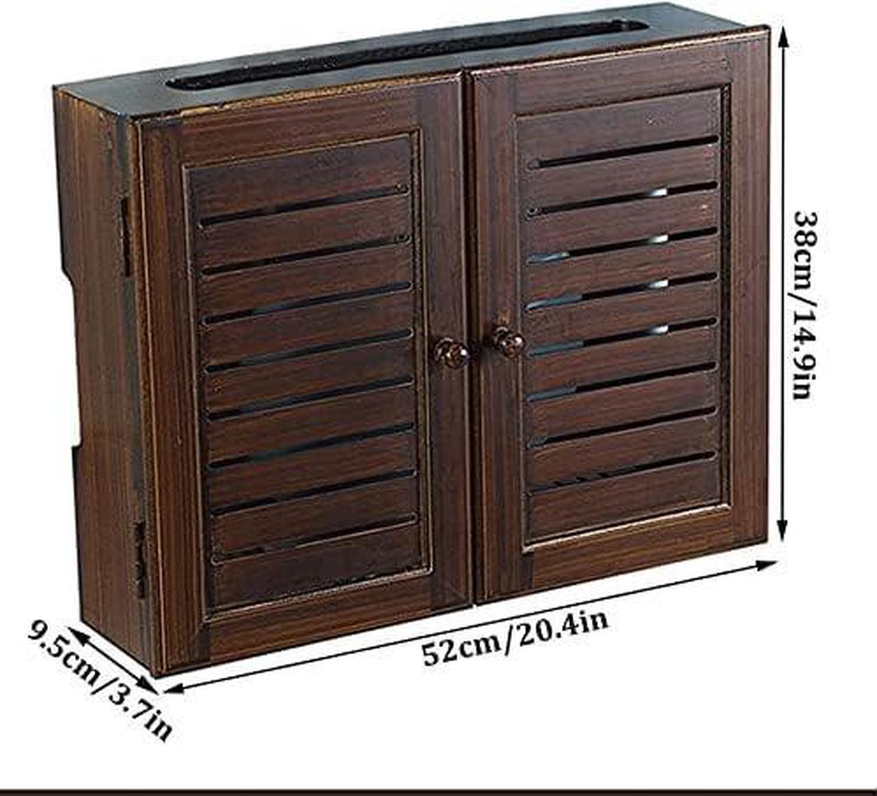 Alt view image 2 of 7 - Wall-Mounted WiFi Storage Box, Wireless Router Storage Box, Hidden Line Management Container, Office Desktop Manager, Creative Decoration Storage Box