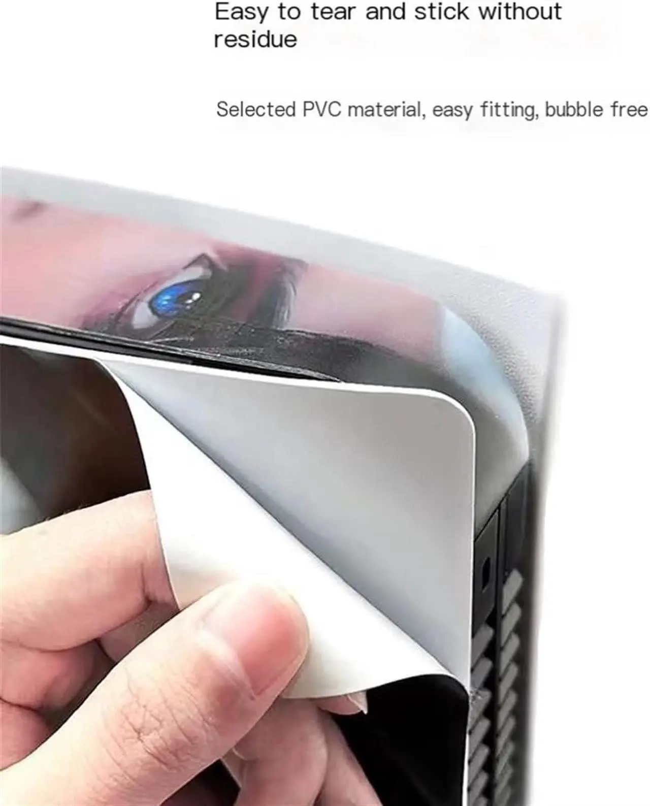 Alt view image 2 of 2 - BUCEN Decal Skin for PS 5 Disk Edition Console and 2 Controllers Vinyl Cover Skins Wraps for PS5 Disc Version 17245 Anti Scratch