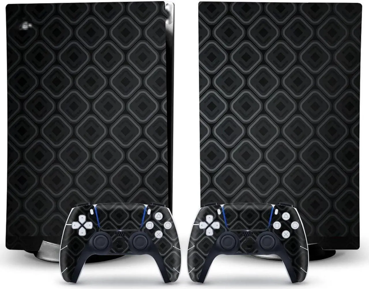 Main image of BUCEN Decal Skin for PS 5 Disk Edition Console and 2 Controllers Vinyl Cover Skins Wraps for PS5 Disc Version 14601 Anti Scratch