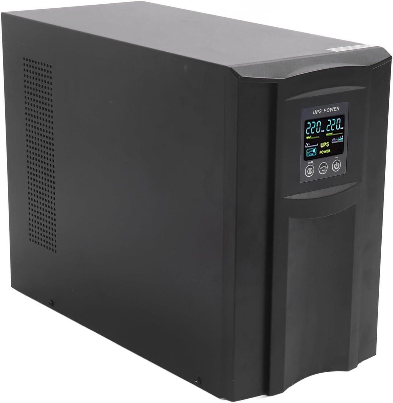 Main image of UPS Uninterruptible Power Supply 2KVA Pure Sine Wave Online UPS Battery Backup and Surge Protector Computer Standby System Battery Power Supply (US Plug 85145V 110V Output)