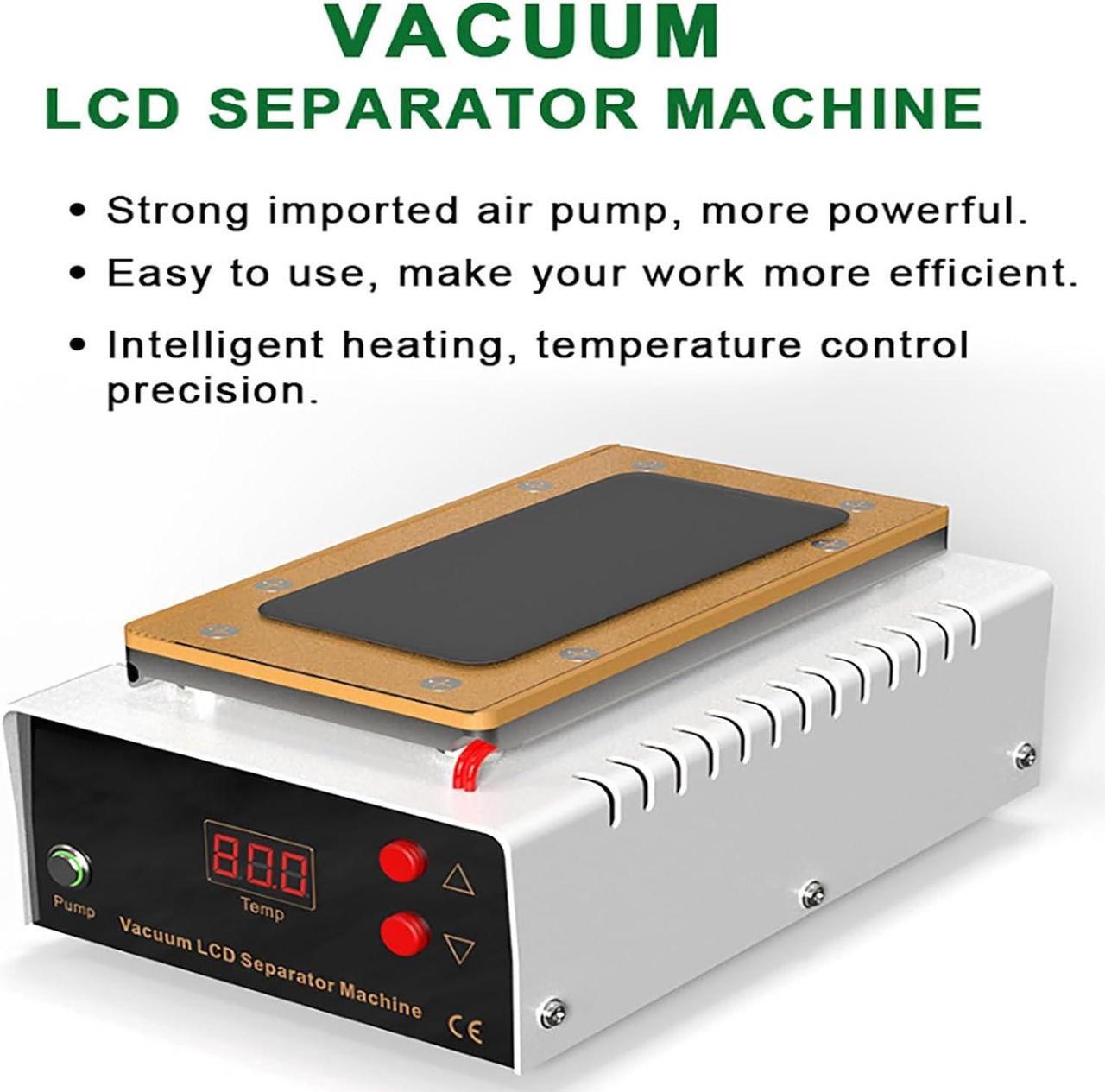 Alt view image 2 of 7 - LCD Screen Separator Machine, 8.5 Inch Digital LCD Screen Separator with Built-in Vacuum Pump, Intelligent Temperature Adjustment and Super Strong Suction, Easy to Operate, for Phone Repair
