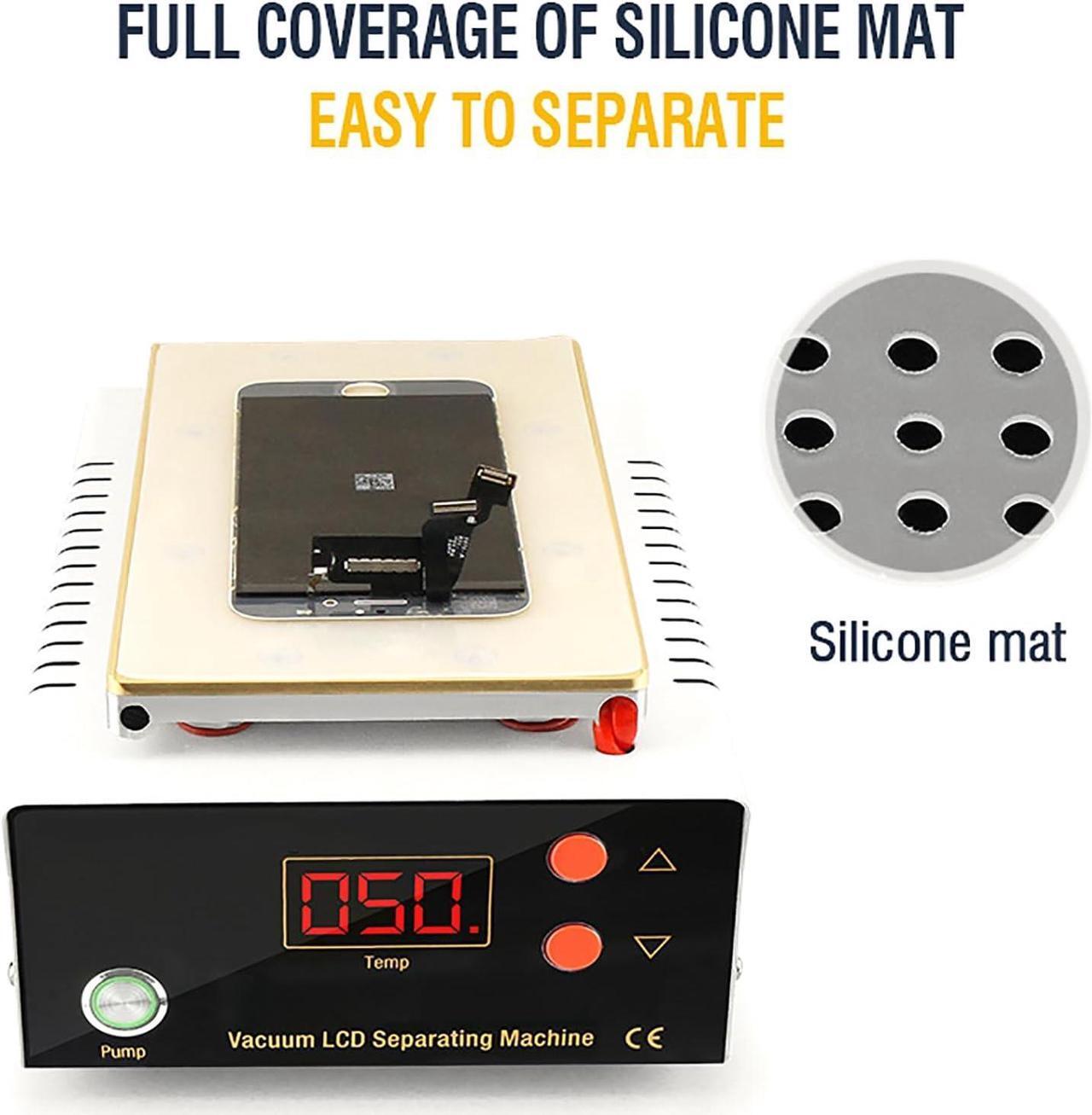 Alt view image 4 of 7 - LCD Screen Separator Machine, 8.5 Inch Digital LCD Screen Separator with Built-in Vacuum Pump, Intelligent Temperature Adjustment and Super Strong Suction, Easy to Operate, for Phone Repair