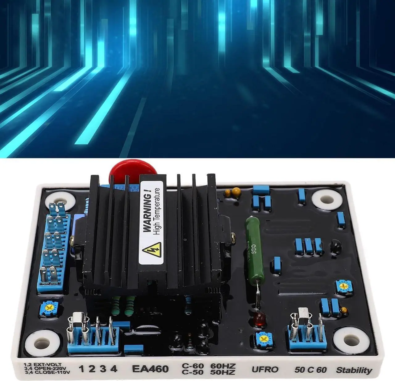Alt view image 2 of 7 - Automatic Voltage Regulator, High Voltage Stability High Accuracy Over Voltage Protection Excitation Brushless Generator AVR for Industrial Use