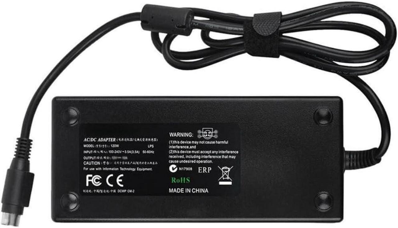 Alt view image 3 of 4 - Nuxkst 4 Pin AC/DC Adapter for Wacom Cintiq 27QHD Touch 27 Creative Pen Display Graphics Tablet DTH-2700 DTK-2700 Power Supply Cord Cable PS Charger Mains PSU