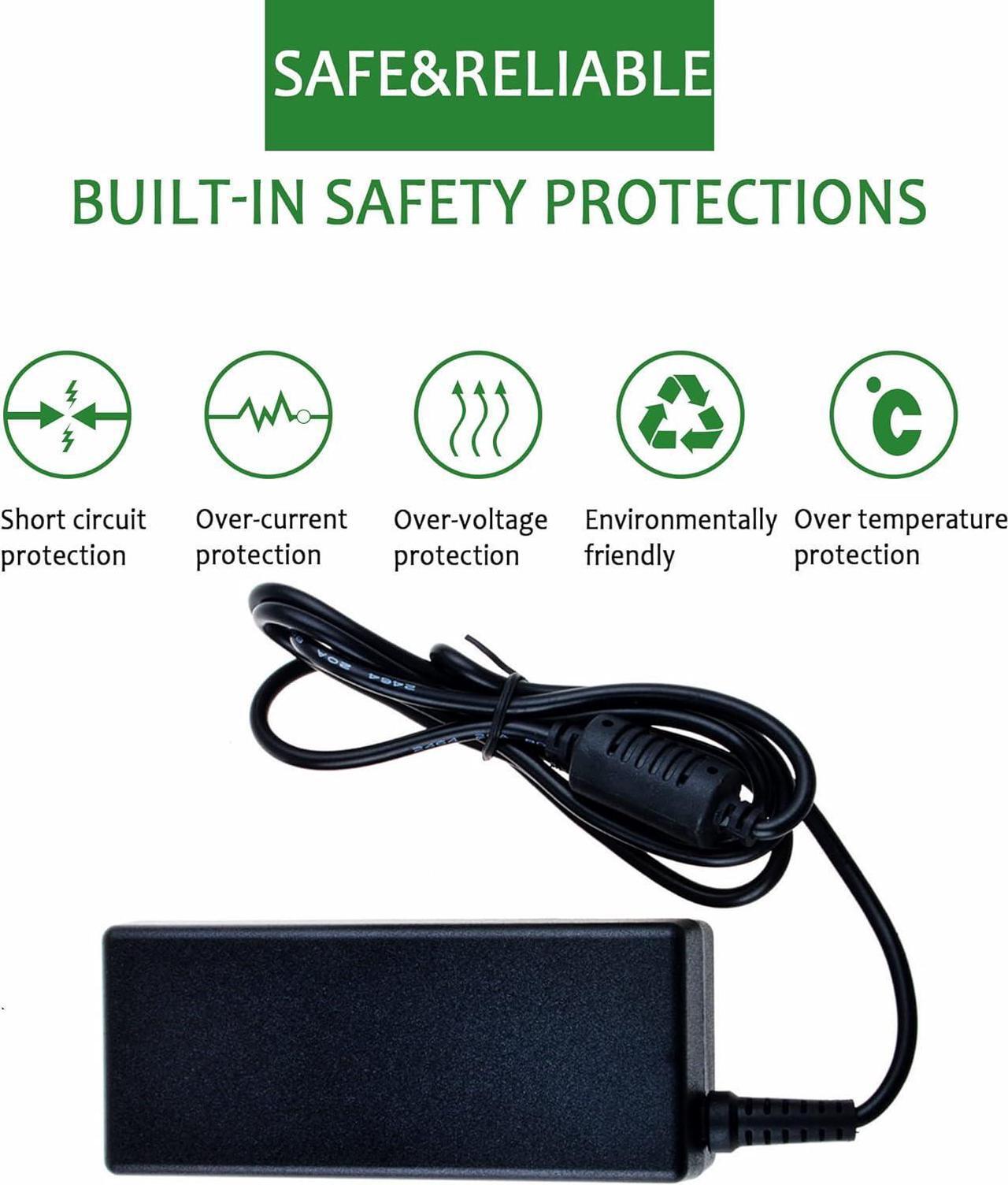 Alt view image 2 of 5 - Jantoy AC/DC Adapter for Motion Computing MC-F5 MCF5 CFT-003 10.4 Tablet PC Power Supply Cord Cable PS Battery Charger Input: 100-240 VAC Worldwide Use Mains PSU