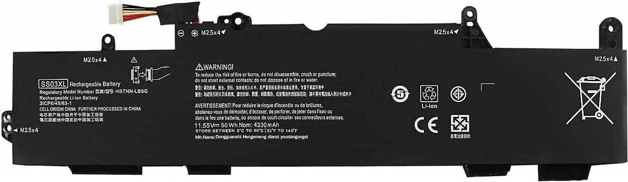 Main image of 7xinbox 11.55V 50Wh 4330mAh SS03XL SS03 933321-855 HSTNN-LB8G Replacement Laptop Battery for HP 730 735 740 745 830 840 846 ZBOOK14U G5