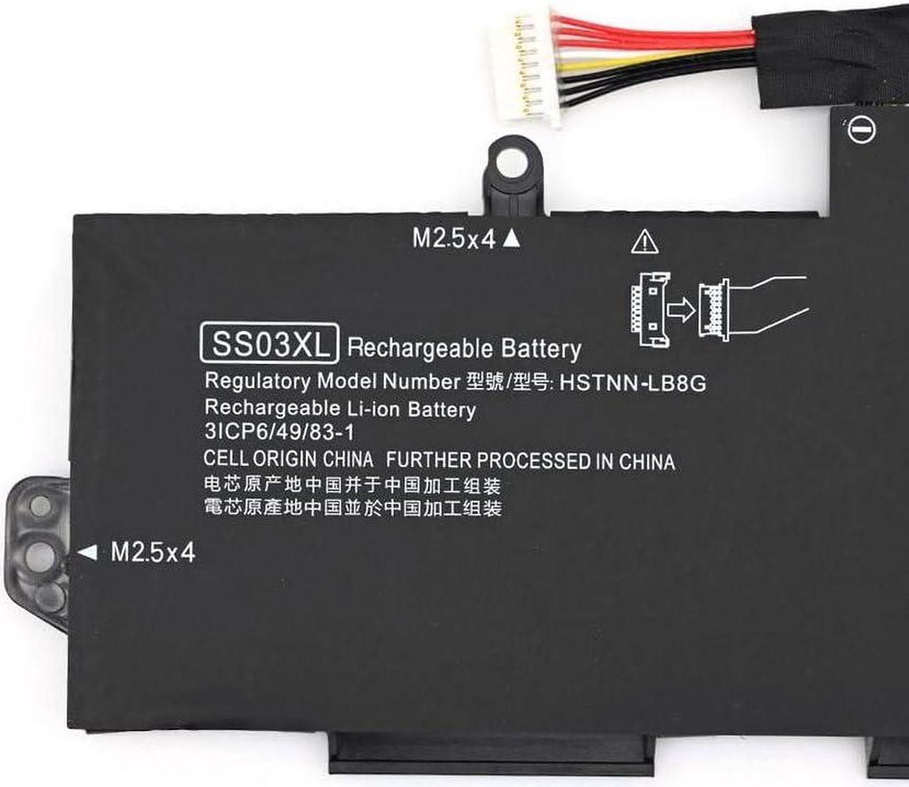 Alt view image 3 of 4 - 7xinbox 11.55V 50Wh 4330mAh SS03XL SS03 933321-855 HSTNN-LB8G Replacement Laptop Battery for HP 730 735 740 745 830 840 846 ZBOOK14U G5