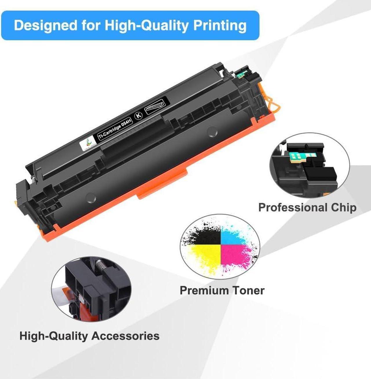 Alt view image 4 of 6 - TRUE IMAGE Compatible 054 054H Toner Cartridge Replacement for Canon 054 054H Toner for Canon Color ImageCLASS MF644Cdw MF642Cdw LBP622Cdw MF641Cw Printer Toner (Black Cyan Magenta Yellow, 4-Pack)
