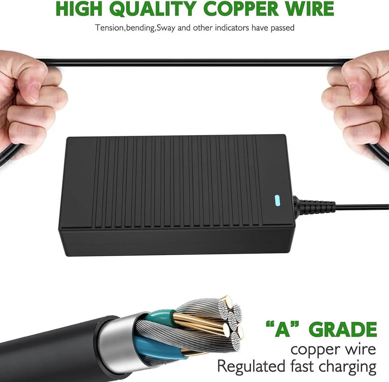 Alt view image 6 of 7 - Delippo 19.5v 11.8a 230w Laptop Charger for Chicony for Gigabyte AERO 15-X9-RT5P 15-X9 A17-230P1A A230A020P .19.5v 11.8a 230w ac Charger dc Plug 5.5 * 2.5mm