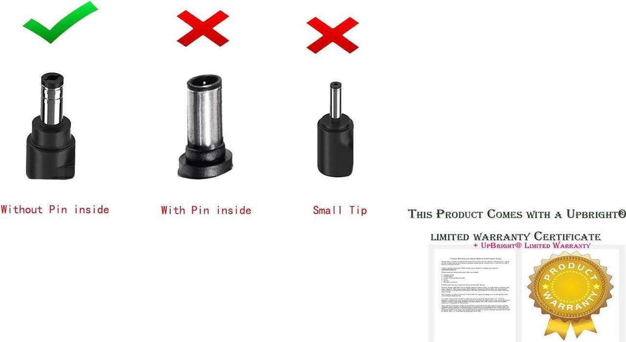 Alt view image 2 of 5 - UpBright 19V AC/DC Adapter Compatible with AcBel Toshiba API3AD25 PA3413U-1ACA MSI GE62 GE72 APACHE-235 APACHE-276 FSP FSP150-ABBN1 9NA1502209 D-Link DNS-343 NAS Li Shin 0226B19150 7.89A Power Supply