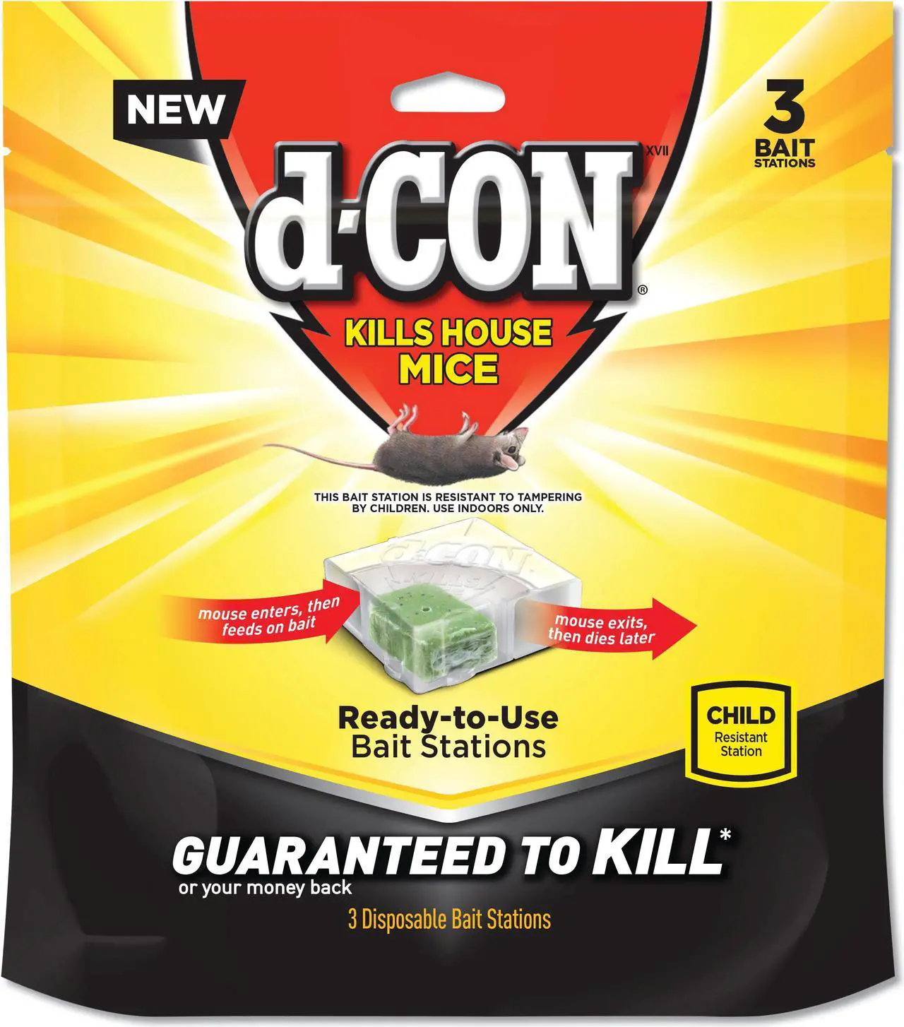 Alt view image 4 of 7 - D-Con Disposable Corner Fit Mouse Bait Station (3-Pack) 1920099427