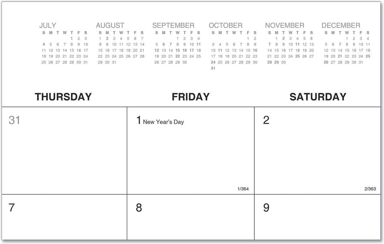 Alt view image 3 of 11 - Universal Desk Pad Calendar, 22 x 17, 2021 71002
