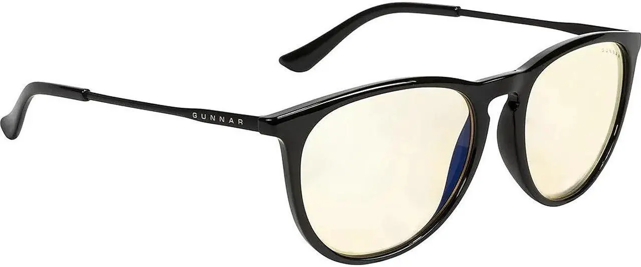 Alt view image 3 of 5 - GUNNAR Gaming and Computer Eyewear/Menlo, Clear Tint - Patented Lens, Reduce Digital Eye Strain, Block 65% of Harmful Blue Light (Onyx Frame, Clear Lens) - PC; Mac; Linux
