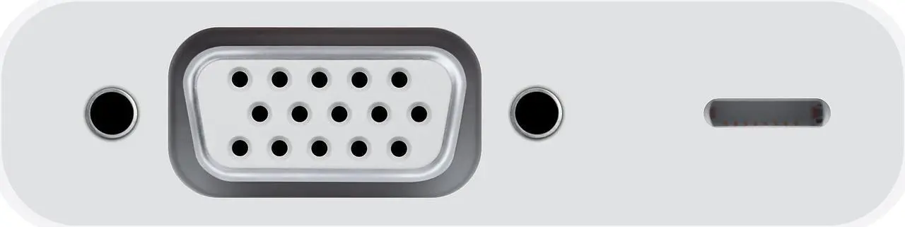 Alt view image 6 of 6 - Apple Lightning to VGA Adapter for Apple iPhones / iPads (White)