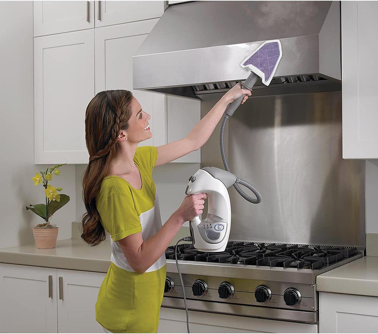 Alt view image 8 of 10 - Shark Lift Away Pro Steam Pocket Mop with Above Floor Cleaning + Garment Steamer