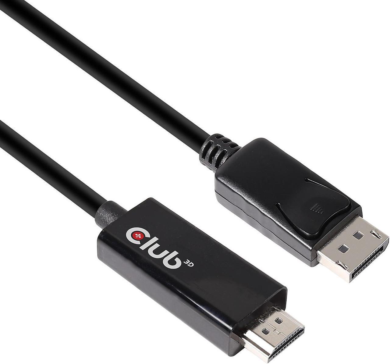 Alt view image 17 of 20 - Club3D CAC-1082 DisplayPort 1.4 to HDMI 2.0b HDR Cable Male/Male 2m/6.56 ft.