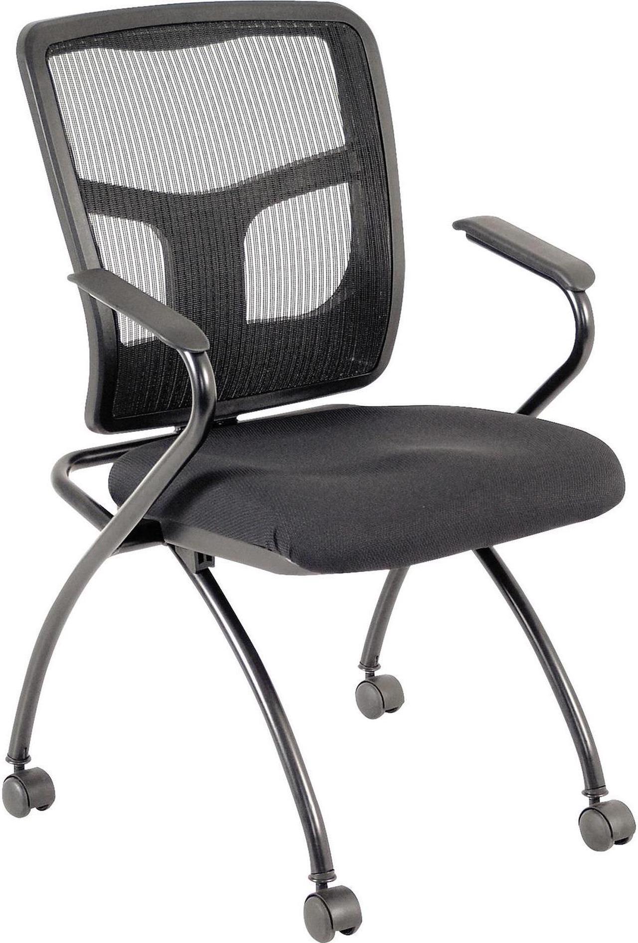 Alt view image 10 of 10 - Lorell Guest Chair 24-2/5"Wx24"Dx37"H 2/CT Black 84374