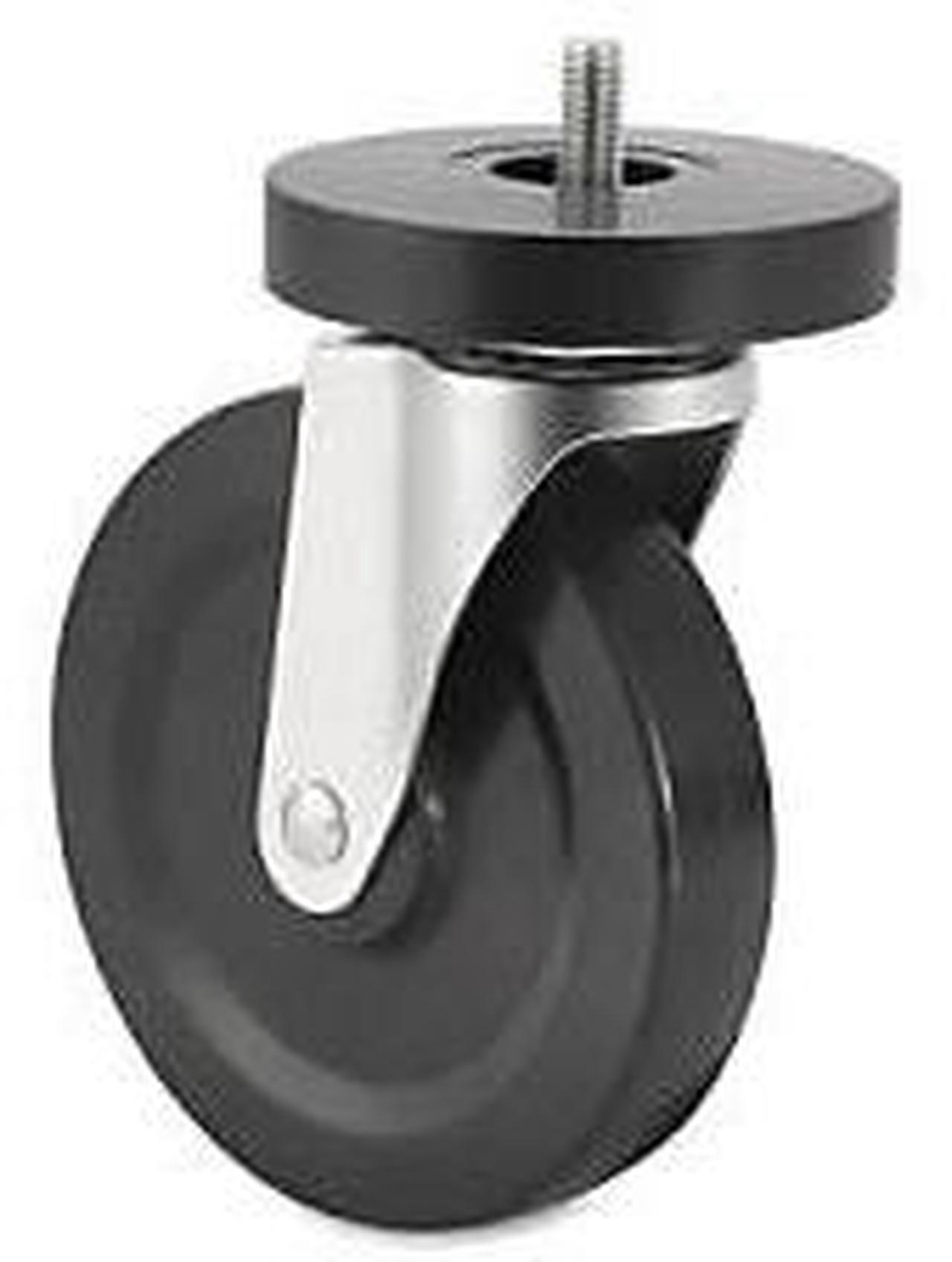 Alt view image 15 of 15 - Lorell Caster Kit 5" Wheel f/ Industr. Shelving 4/ST Black 84861