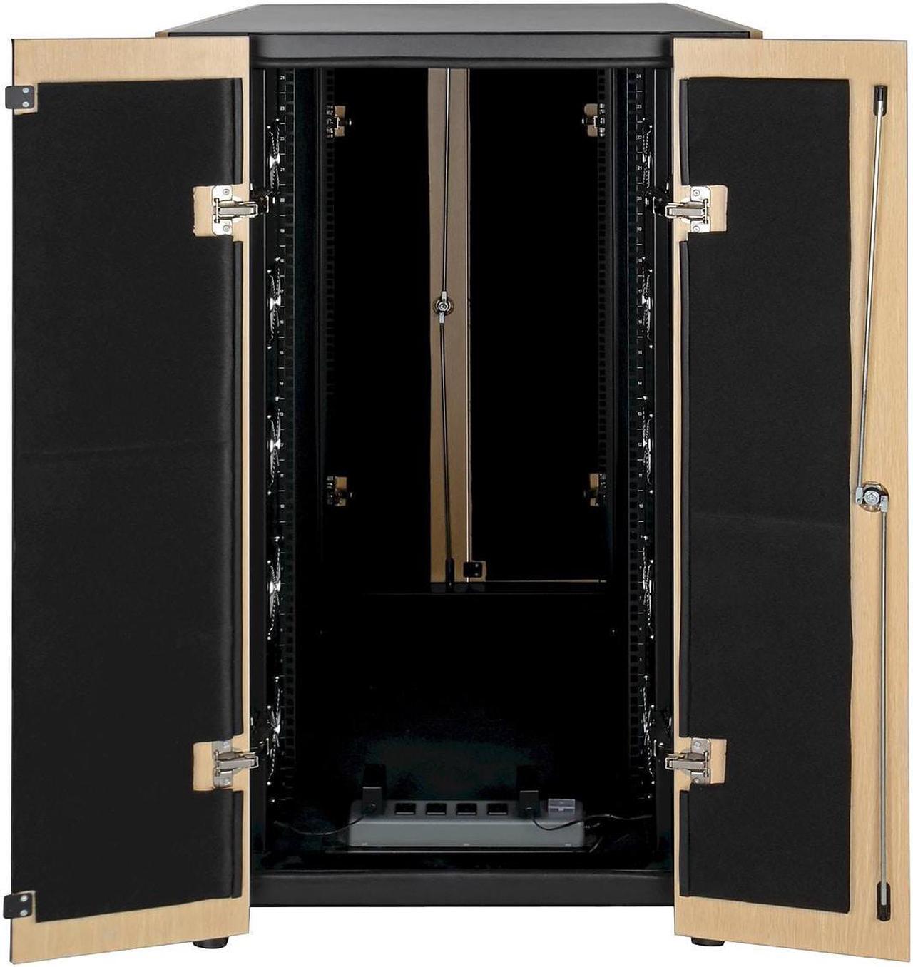 Alt view image 7 of 18 - Tripp Lite 24U SmartRack Sound Proof Server Rack - Quiet Acoustic Server Rack (SRQ24U)