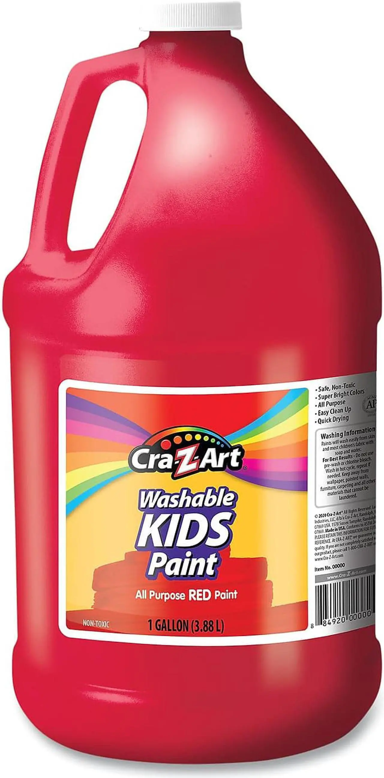 Alt view image 3 of 10 - Washable Kids Paint Red 1 gal Bottle 760052