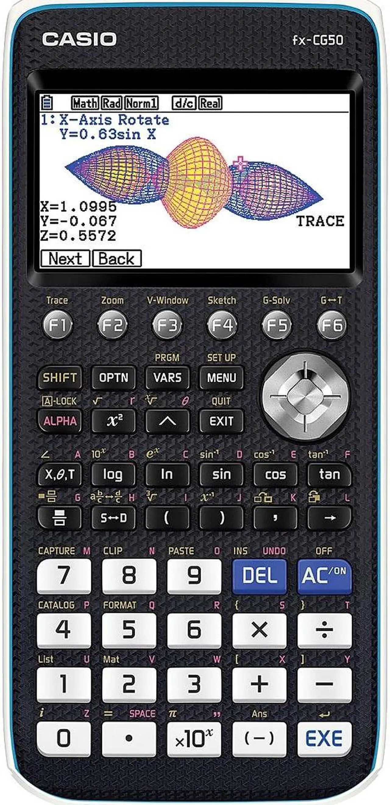Alt view image 7 of 20 - Casio FX-CG50 Prizm Graph Calculator Black