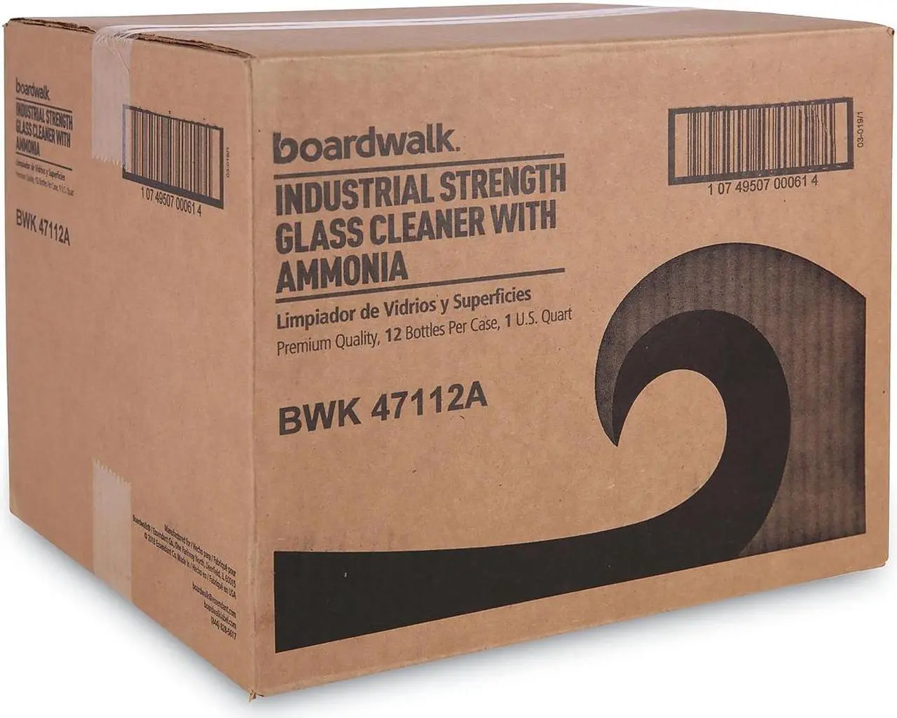 Alt view image 8 of 10 - Boardwalk BWK47112AEA Industrial Strength Glass Cleaner with Ammonia, 32 oz. Trigger Bottle