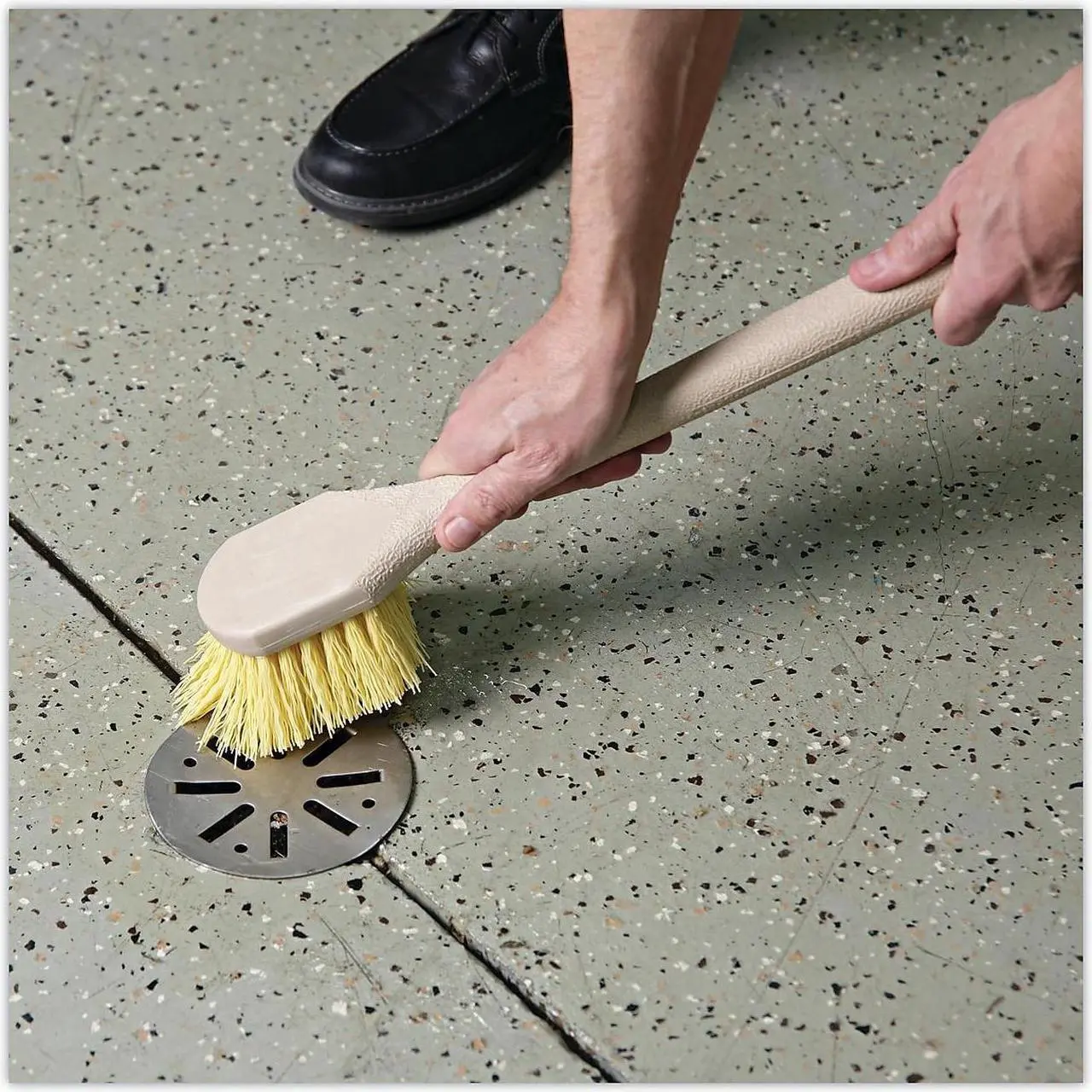 Alt view image 10 of 10 - Boardwalk Utility Brush Polypropylene Fill 20" Long Tan Handle 4320