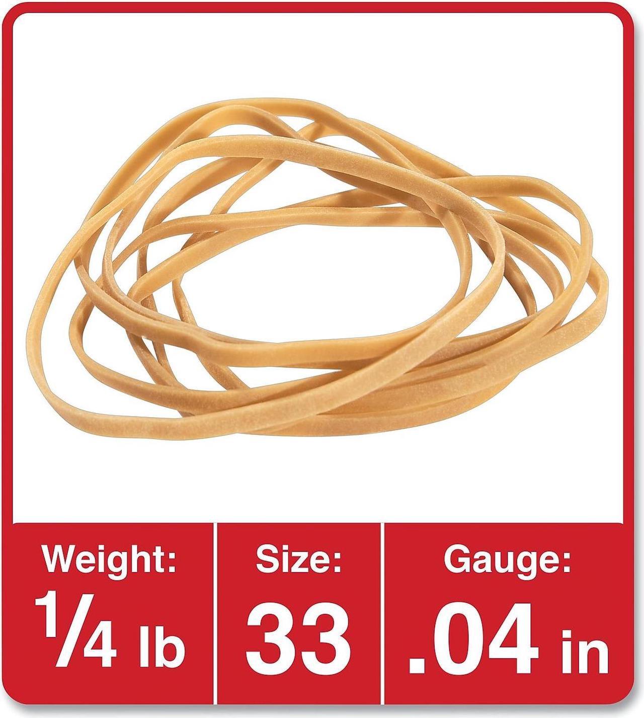 Alt view image 2 of 5 - UNIVERSAL Rubber Bands Size 33 3-1/2 x 1/8 160 Bands/1/4lb Pack 00433