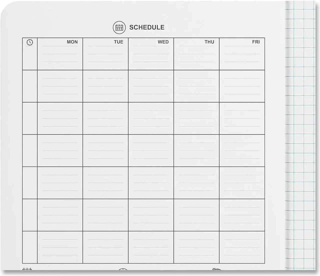 Alt view image 10 of 11 - Universal Quad Rule Composition Book. Quadrille Rule 7.5" x 9.75" 1 Subject Black 20950