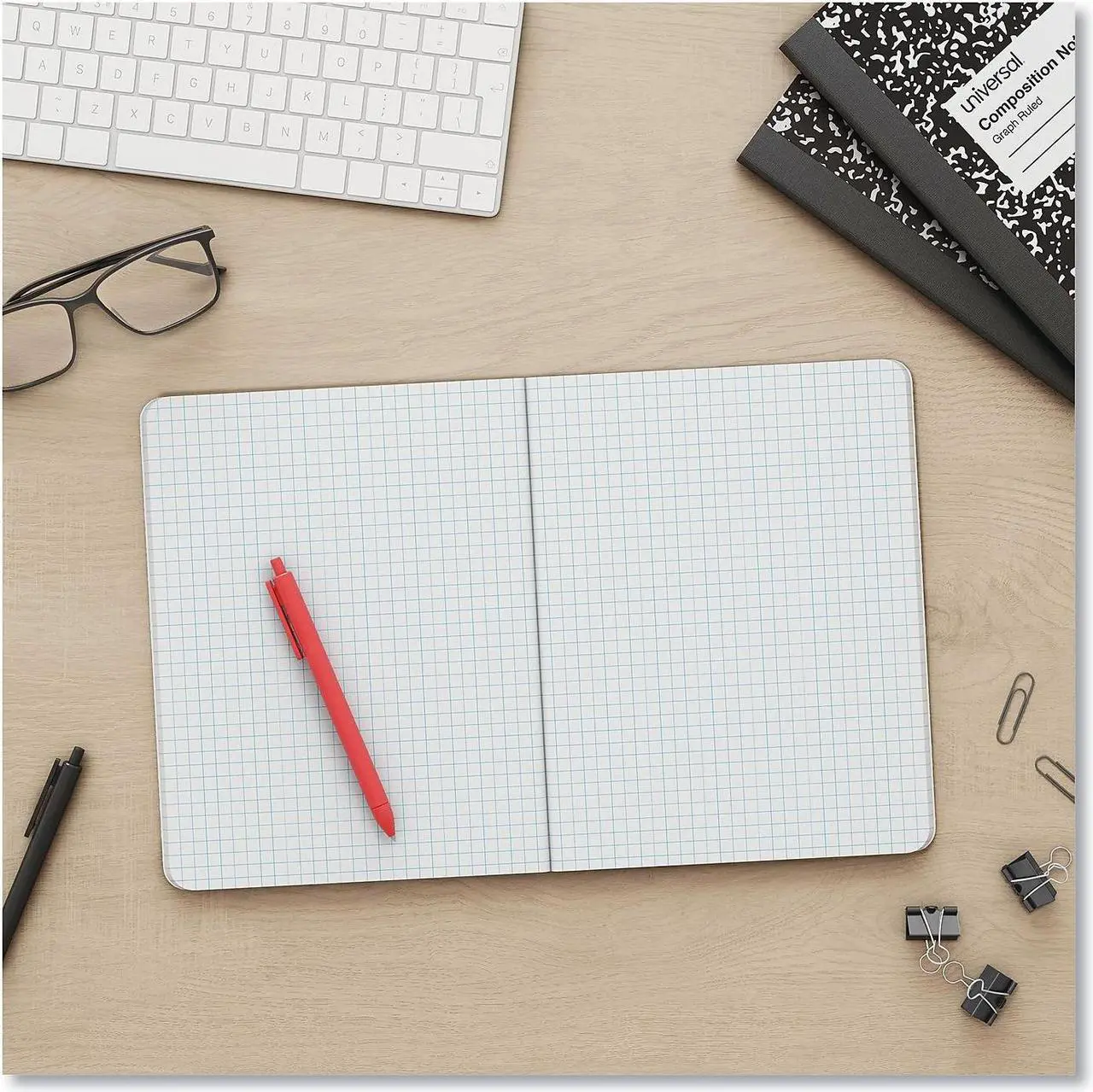 Alt view image 11 of 11 - Universal Quad Rule Composition Book. Quadrille Rule 7.5" x 9.75" 1 Subject Black 20950