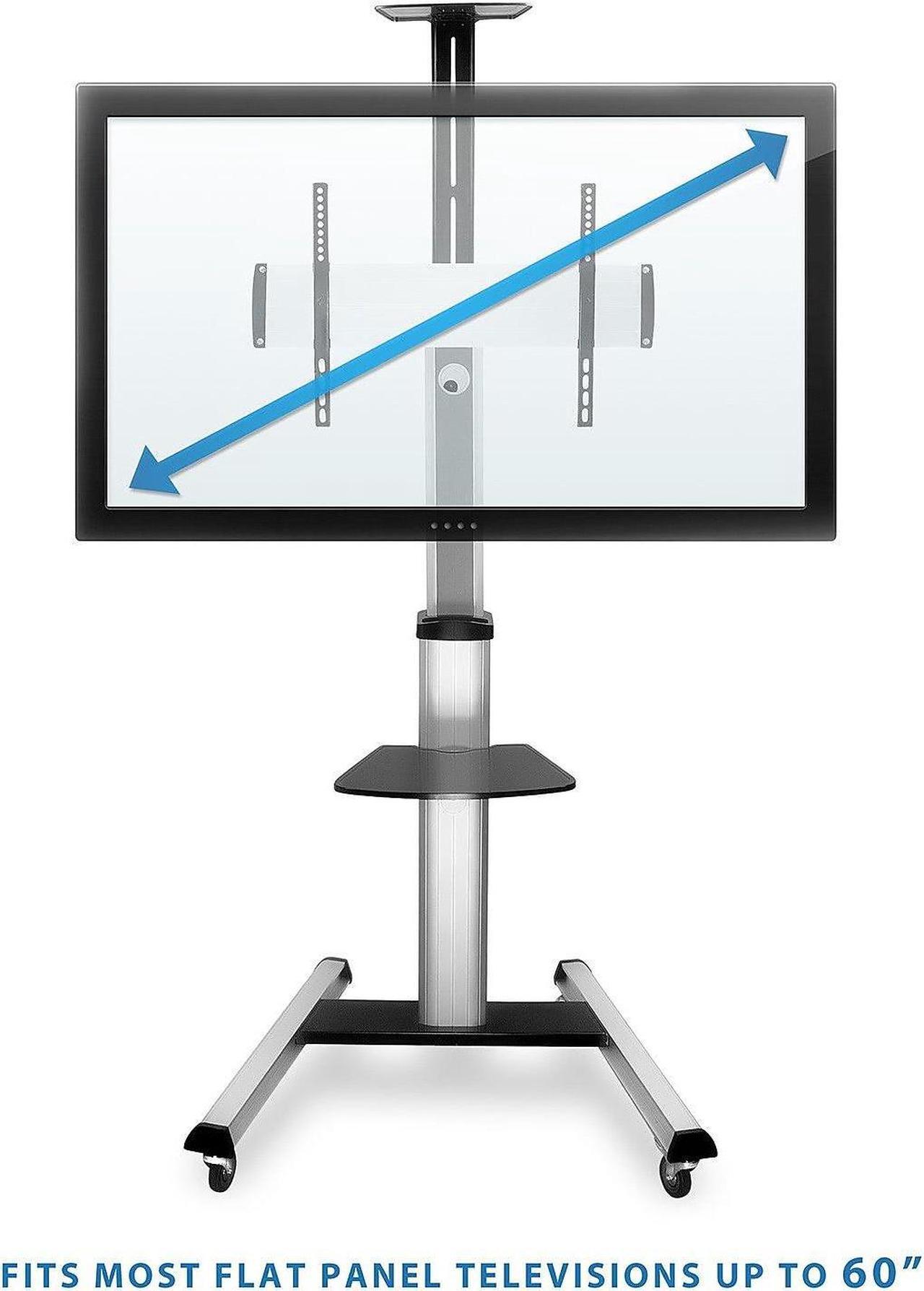Alt view image 18 of 19 - Mount-It! TV Cart Stand | Fits 32 to 70 inch Screen Sizes | TV Mount | Mobile TV Cart | 110 lbs Capacity