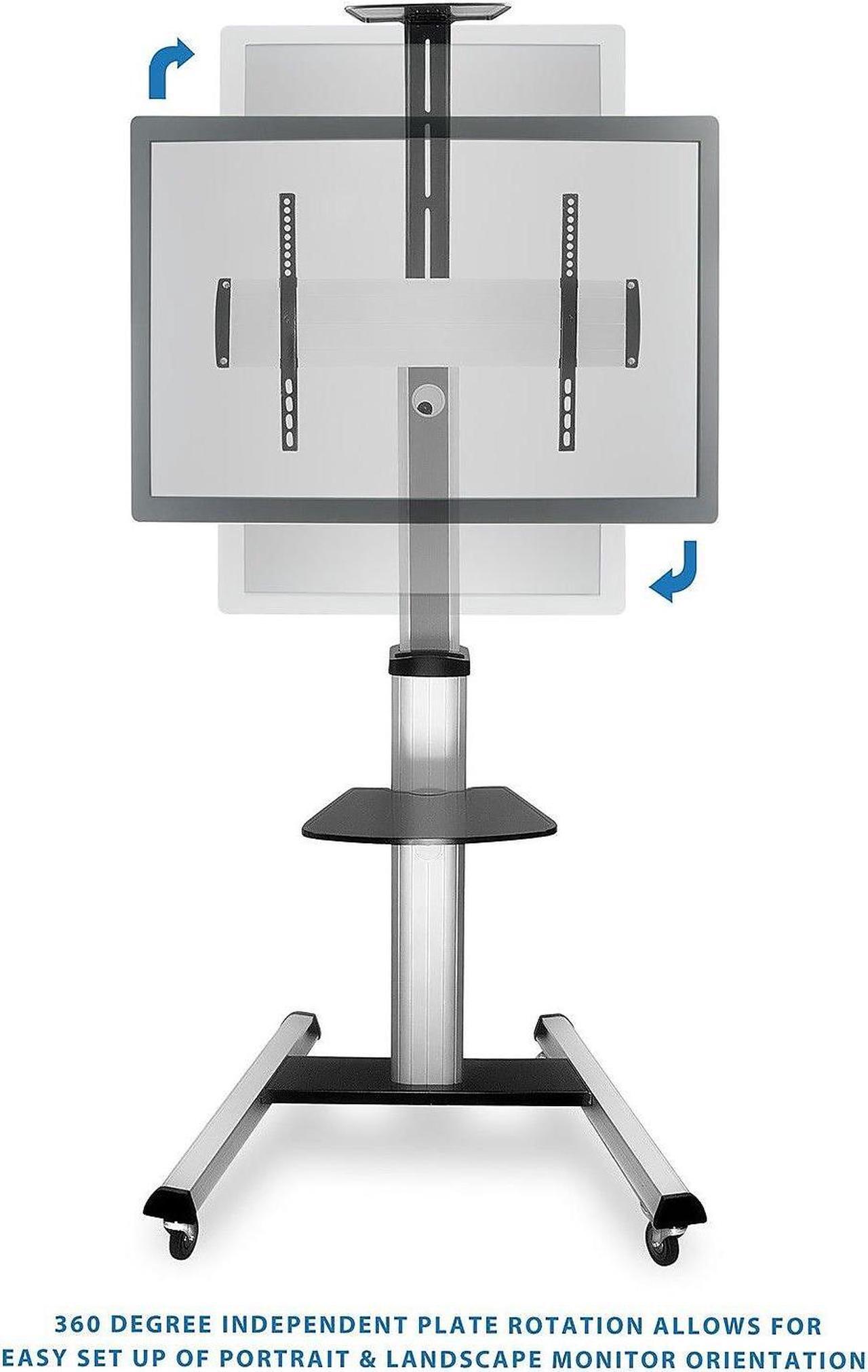 Alt view image 17 of 19 - Mount-It! TV Cart Stand | Fits 32 to 70 inch Screen Sizes | TV Mount | Mobile TV Cart | 110 lbs Capacity