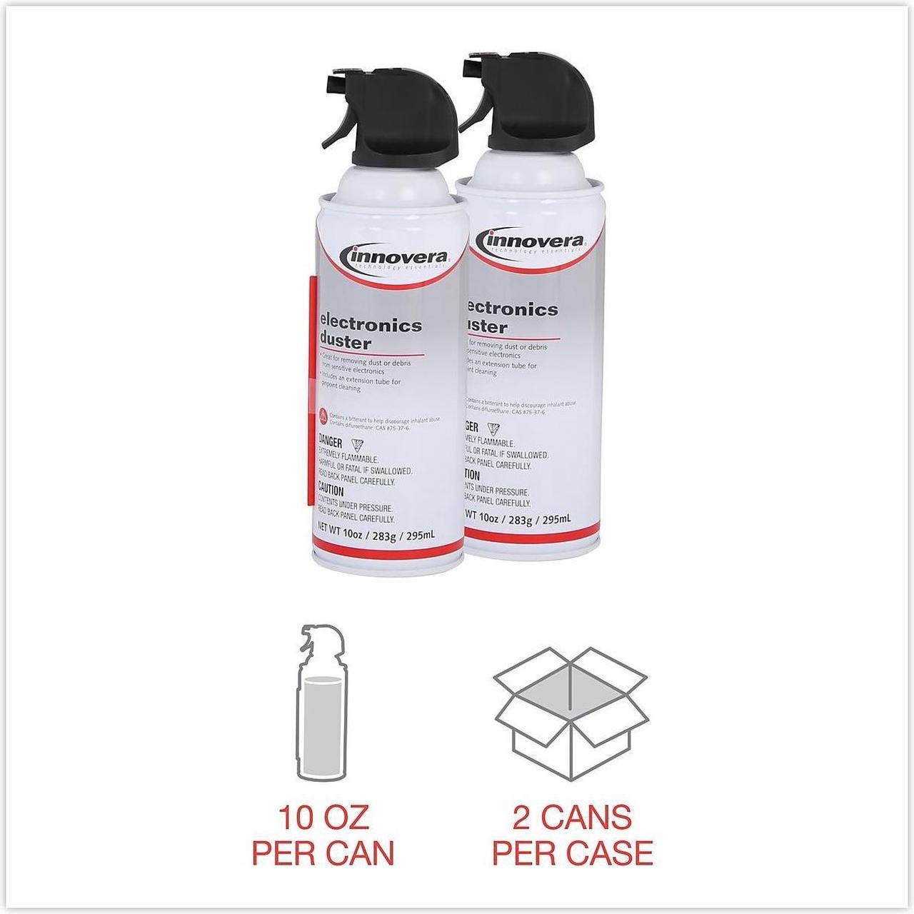 Alt view image 6 of 13 - Compressed Air Duster Cleaner, 10 oz Can, 2/Pack 10012