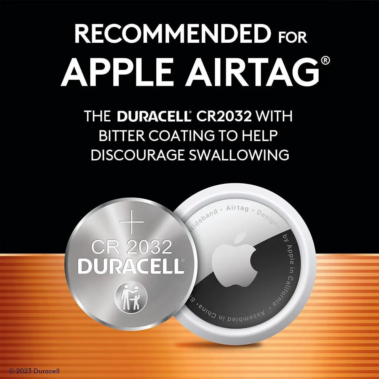 Alt view image 20 of 20 - DURACELL DL2032B2PK Coin Cell,2032,Lithium,3V,PK2
