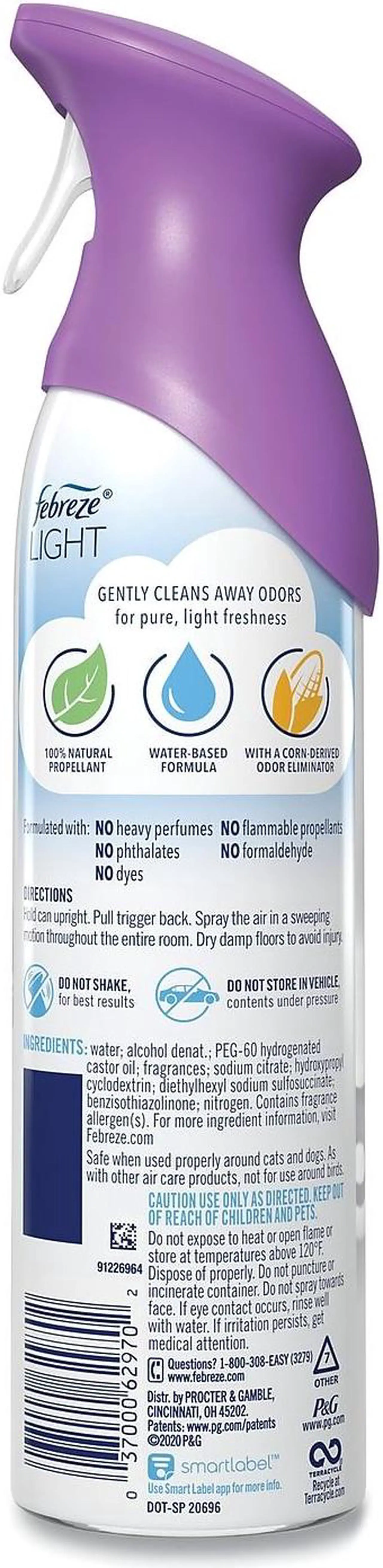 Alt view image 3 of 7 - Febreze AIR Air Freshener Aerosol Lavender 8.8 oz Aerosol Spray 6/Carton 62970