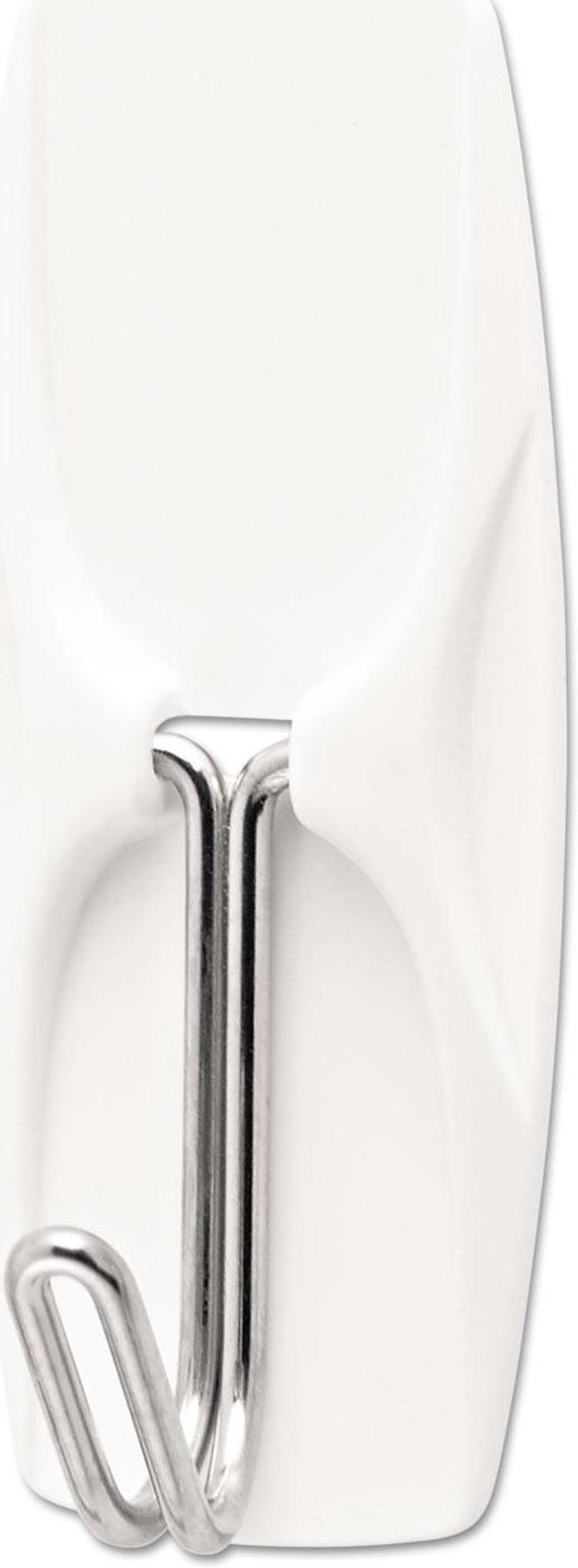 Alt view image 3 of 8 - Command General Purpose Hooks Medium 2 lb Capacity White 7 Hooks & 8 Strips/Pack 17065VPES