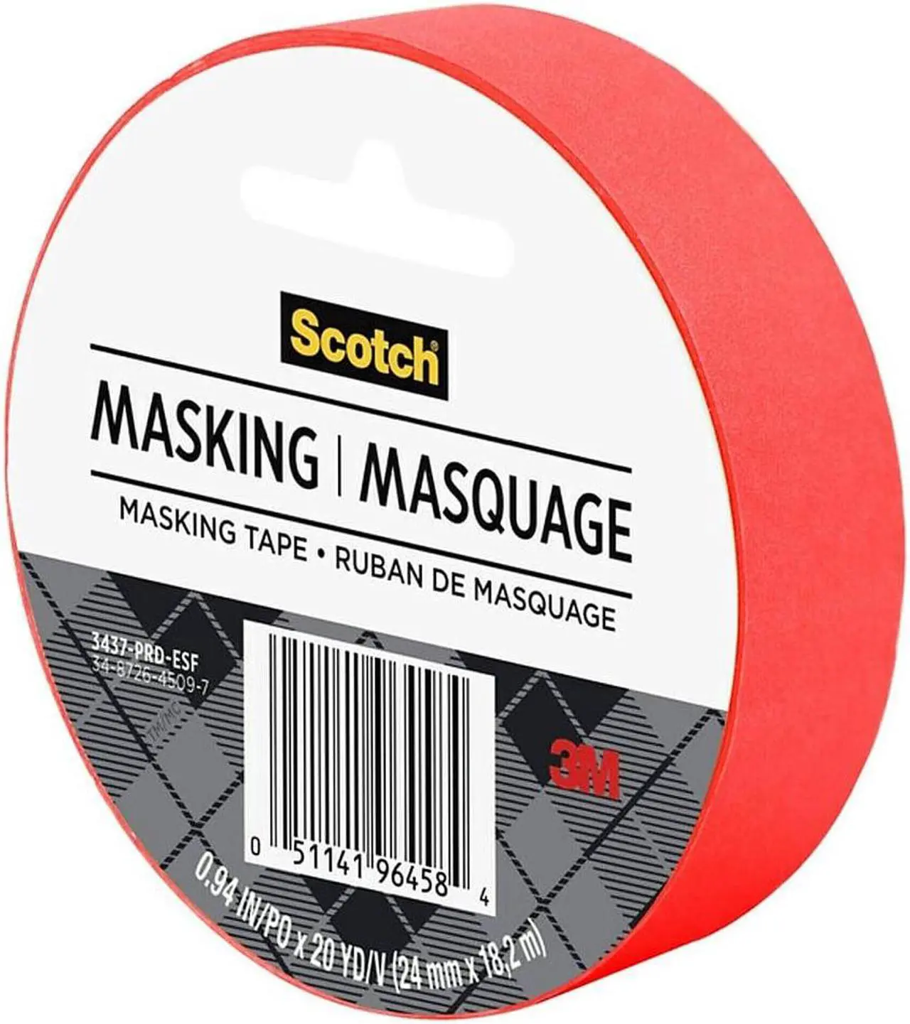 Alt view image 2 of 8 - Scotch Expressions Masking Tape .94" x 20 yds. Red (3437-PRD) 200578