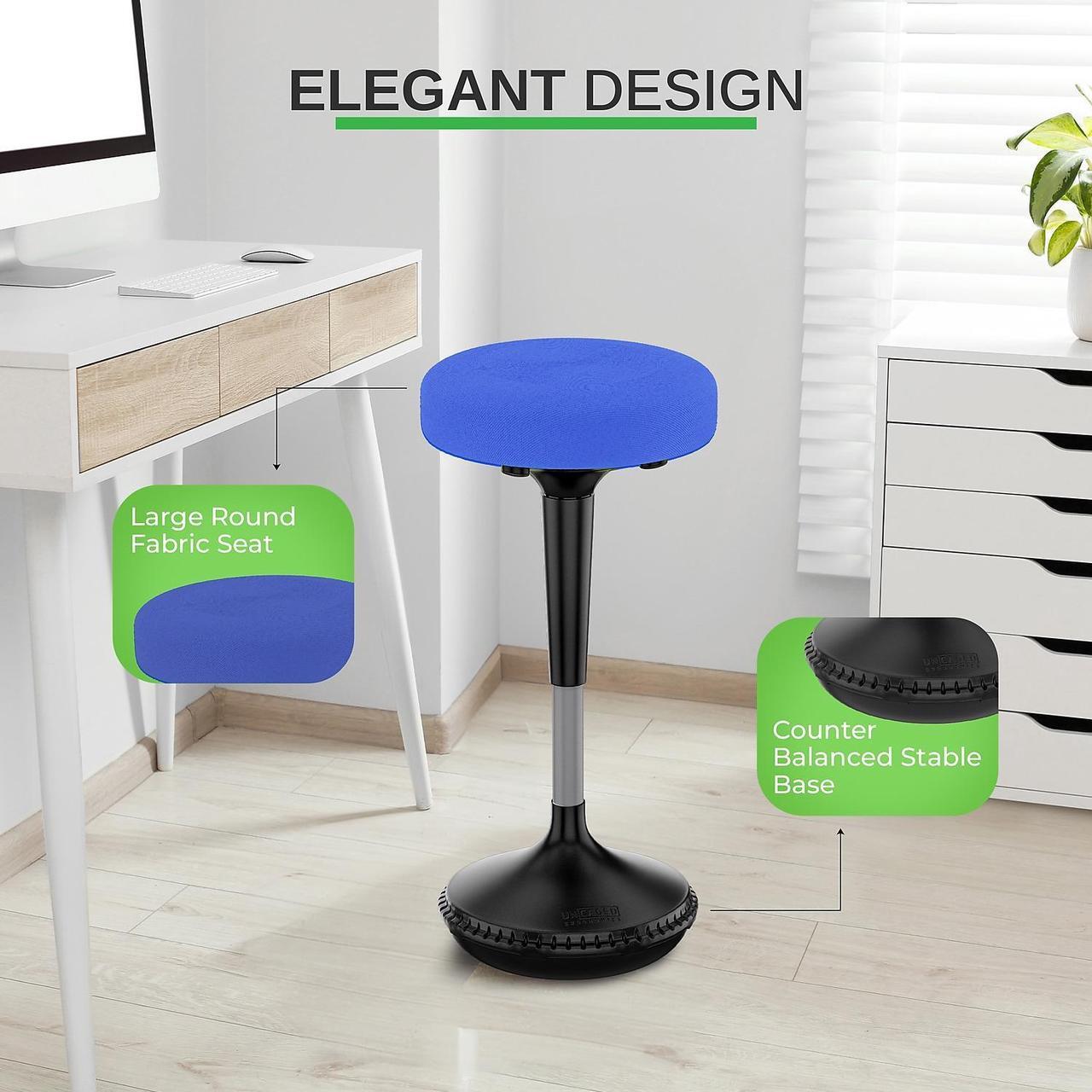 Alt view image 5 of 14 - Wobble Stool Standing Desk Stool - tall office chair for standing desk chair wobble stools for classroom seating adhd chair height adjustable stool 23-33" Active stool for standing desk wobble chairs