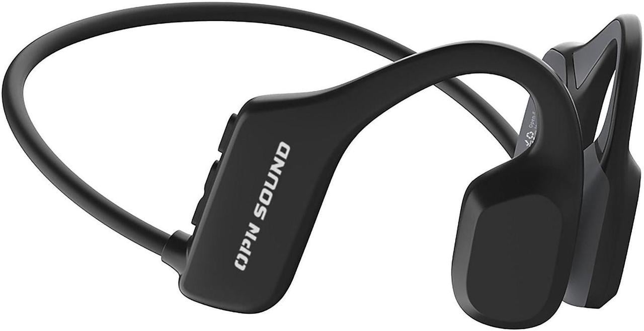 OPN Sound Mezzo Wireless Bluetooth Bone-Conduction Neckband Headphones with Microphone Black (OS2000BK)