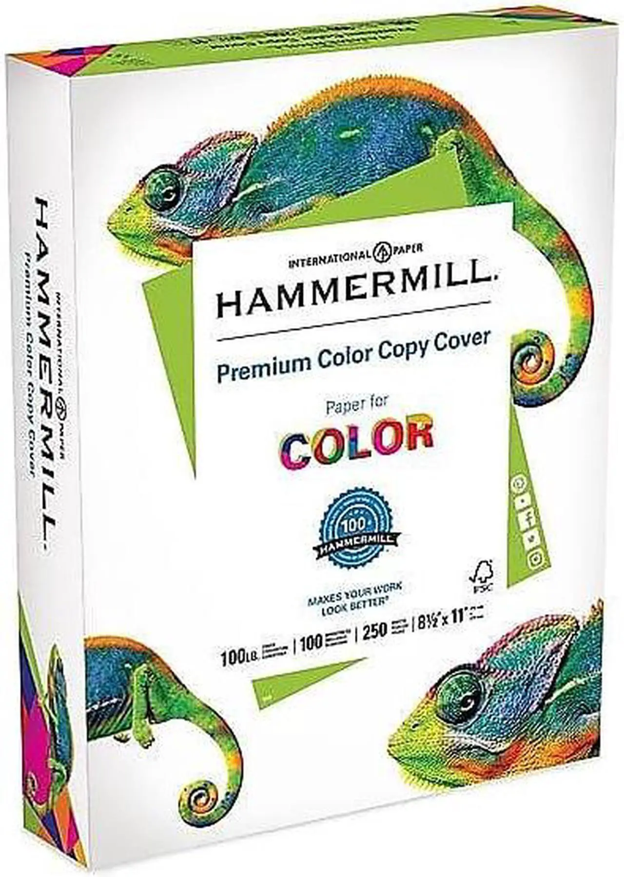 Alt view image 2 of 7 - Hammermill Premium Color Copy Cover Paper 100 lbs 8.5" x 11" White 909667