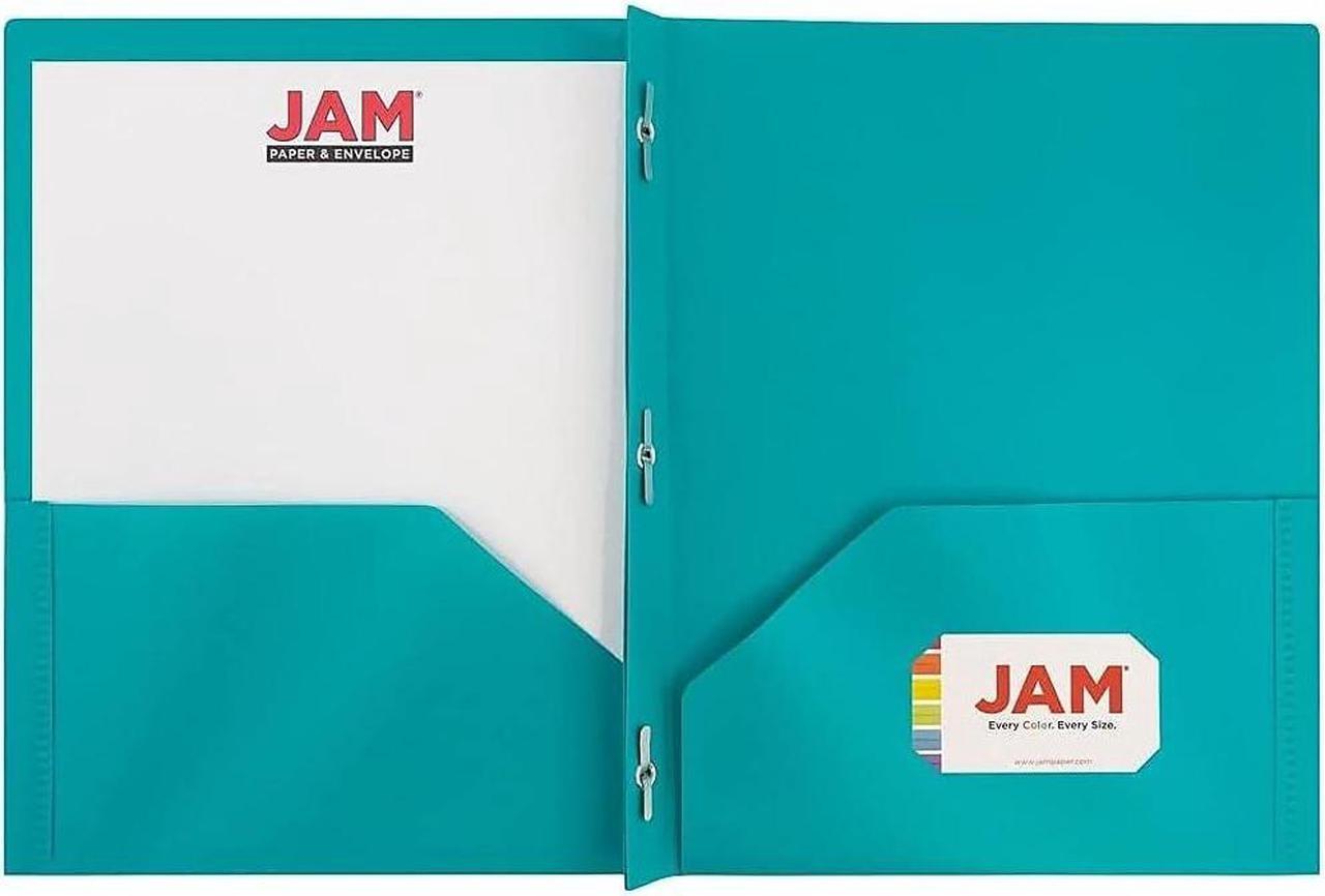 Alt view image 5 of 5 - JAM Paper POP 2 Pocket School Folders w/Metal Prong Fastener Assorted Colors 382ECFASSRT