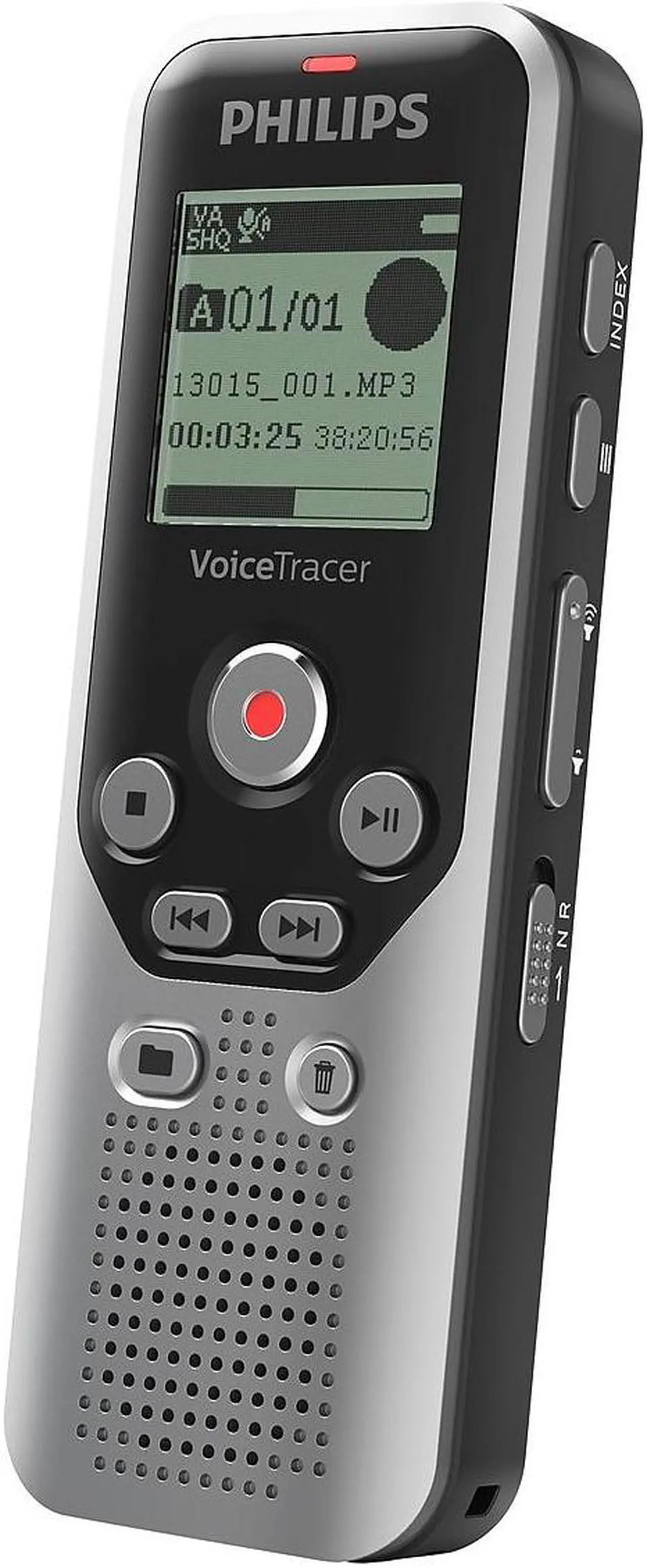 Alt view image 16 of 20 - Philips - VoiceTracer Digital Audio Recorder - Dark Silver & Black