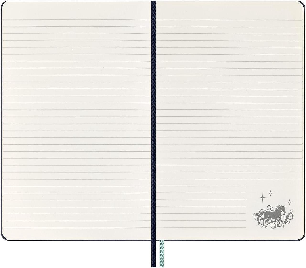 Alt view image 5 of 7 - Moleskine Harry Potter Expecto Patronum Limited Edition Notebook 5" x 8.25" Narrow-Ruled Blue/Teal (LEHP23QP060)